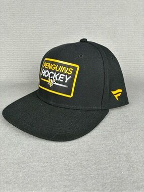 Fanatics NHL Pit. Penguins Hockey Authentic Pro Black & Yellow Snapback Hat